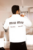 دورس نیم زیب طرح هودی مدل miu miu