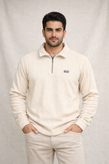 پلیور دورس نیمزیپ ژاکارد مردانه